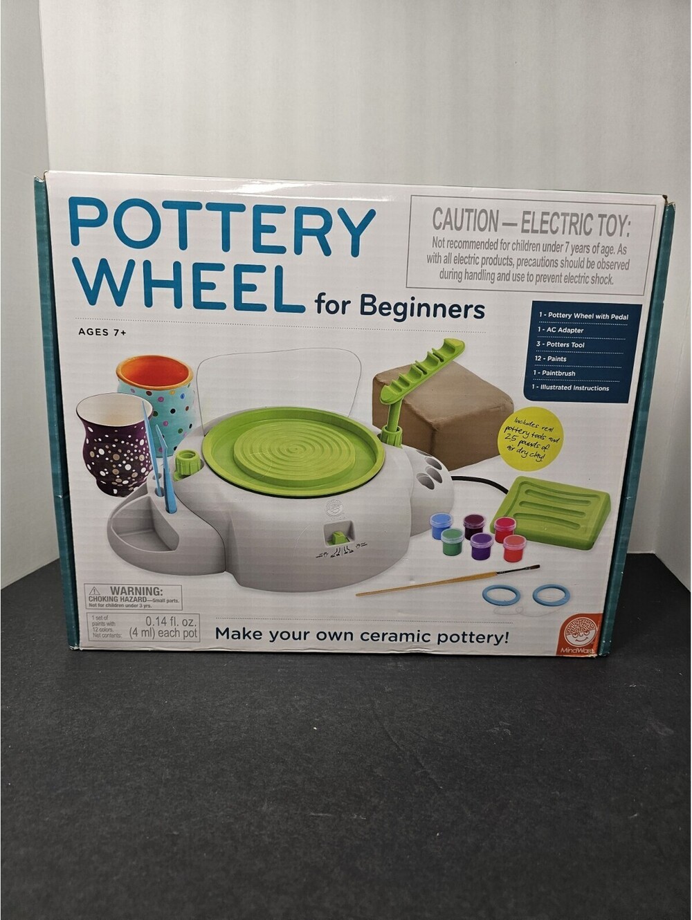MindWare Pottery Wheel for Beginners Kit New Sealed Ages 7 Plus NIB